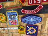 Boy Scouts Sash Conclave Patches awards Allegheny trails Nemacolin Kiasutha 70's