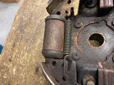 OEM Rear Brake Drum Plate wheel cylinder shoes 1967-72 Shovelhead Juice FLH FX