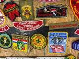 Boy Scouts Sash Conclave Patches awards Allegheny trails Nemacolin Kiasutha 70's