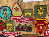 Boy Scouts Sash Conclave Patches awards Allegheny trails Nemacolin Kiasutha 70's
