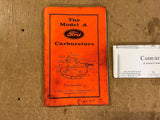 Vintage 1993 The Ford Model A Carburetors 9th Edition Car Manual