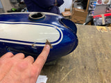 Factory Gas Fuel Tank Yamaha LS-2 LS2 Two Stroke Twin 100cc Vtg Clean inside