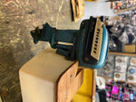 Vtg dolfin wood boat evinrude Motor battery Operated  japan Toy 15" 50's surviv