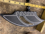 Mini Floorboards Tomahawk Billet Black Harley Softail Sportster Touring Pass Dri