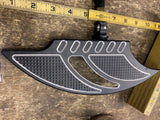 Mini Floorboards Tomahawk Billet Black Harley Softail Sportster Touring Pass Dri