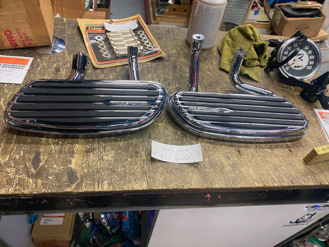 Harley Stealth Floorboards Touring CVO Ultra classic road Glide FLH king Chrome!