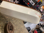Vtg dolfin wood boat evinrude Motor battery Operated  japan Toy 15" 50's surviv