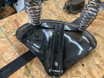 VTG Bates Solo Seat Long Springs Custom Chopper Old Skool Harley Metal Base Wide