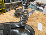 VTG Bates Solo Seat Long Springs Custom Chopper Old Skool Harley Metal Base Wide