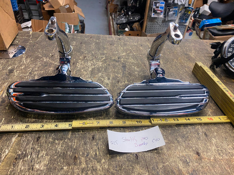 Harley Stealth Passenger Floorboards Touring CVO Ultra classic road king Chrome!