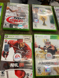 Xbox 360 Video Games Sports football Hockey Madden NBA NFL ncaa Basketball Lot