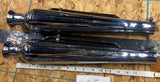 Vtg Cocktail Shaker mufflers Slip on Old Skool Trumpet Triumph Chopper 1 1/2 PR!