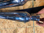 Vtg Cocktail Shaker mufflers Slip on Old Skool Trumpet Triumph Chopper 1 1/2 PR!