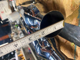 Vtg Cocktail Shaker mufflers Slip on Old Skool Trumpet Triumph Chopper 1 1/2 PR!