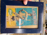 Fisherman Famous Burlesque IPA Lagunitas India Pale Ale Vtg Advertising sign Fra