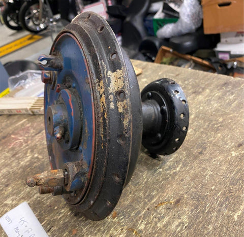 OEM Brake Plate Assy Drum Harley 45" Flathead WL WLA Wheel Hub Orig Factory!