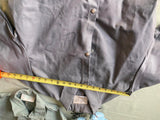 Vtg SAGER GLOVE CO 60s 100% Cott Workwear Jacket Coat Mill Flame retard AL Small