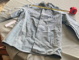Vtg SAGER GLOVE CO 60s Cotten Workwear Jacket Coat Mill Flame retarded AL Small