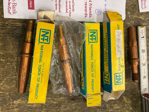 National Torch Cutting Acetylene Welding Brazing Torch Tip Welding  7490-a-5 Lot
