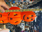 Vtg Totem Pole Stacked Jackolantern Pumpkin Halloween Decor Blow Mold Feathersto