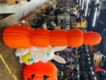 Vtg Totem Pole Stacked Jackolantern Pumpkin Halloween Decor Blow Mold Feathersto