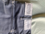 Vtg SAGER GLOVE CO 60s Cotten Work wear Pants Steel Mill Flame retarded AL 32x34