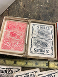 Vtg 1920's Touring Auto Card Game Parker Bros Model T Stanley steamer Graphix!
