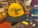 Vintage Made In USA NFL Pittsburgh Steelers Super Bowl XIV Champions Snap Hat
