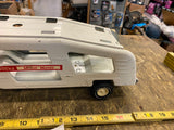Vtg Tonka Truck Motor Mover Car Hauler Carrier Blue Tin Toy Survivor Steel Press