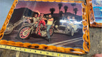 Vtg David Mann Easyriders magazine Bikes Towing Hotrod Wood Harley Choppe Poster