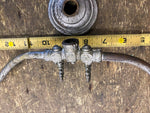 Antique Gas Chandelier Lamp House Art DEco Valves Fancy Double Light