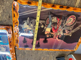 Vtg David Mann Easyriders magazine Bikes Towing Hotrod Wood Harley Choppe Poster