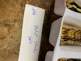 Gold Silverware Flatware Set Stylist SS guest Fancy Dinnerware forks Spoons