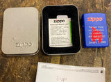 Zippo Millennium Lighter Guaranteed To Work on January 1st 2000 NIB Tin Case Vtg