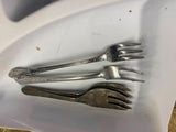 Oneida craft Deluxe Silverware Flatware Set Dinnerware forks Spoons Stainless!