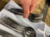 Oneida craft Deluxe Silverware Flatware Set Dinnerware forks Spoons Stainless!