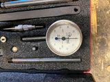 Vtg USA Central Tool Co dial Indicator Set Machinist Tool Die Mechanic CNC Case!