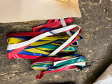 Vtg Handlebar Streamers Red White Blue green multi Banana Seat Cruiser Bicycle