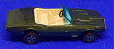 Vtg Hot wheels Redline Metallic Firebird Olive Mattel Car 1967 Red Line White in