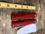 Vtg Clear See thru Red Bicycle Grips Banana Seat Muscle Wheelie bicycle 70's acc
