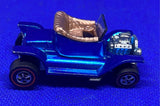 Vtg Hot wheels Red line Metallic Blue Hot Heap Mattel Car 1968 Red Line USA Gold