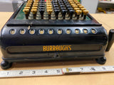Antique Burroughs Key Driven Calculator Adding Machine Vtg Office Bank 20's Coll
