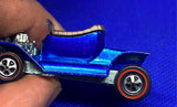 Vtg Hot wheels Red line Metallic Blue Hot Heap Mattel Car 1968 Red Line USA Gold