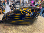 Custom Paint Airbrush Gas tank Sportster 2007^ Gold Black Bar Shield 883 1200!