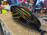 Custom Paint Airbrush Gas tank Sportster 2007^ Gold Black Bar Shield 883 1200!