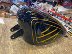 Custom Paint Airbrush Gas tank Sportster 2007^ Gold Black Bar Shield 883 1200!