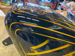 Custom Paint Airbrush Gas tank Sportster 2007^ Gold Black Bar Shield 883 1200!