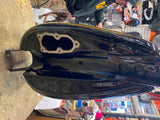Custom Paint Airbrush Gas tank Sportster 2007^ Gold Black Bar Shield 883 1200!