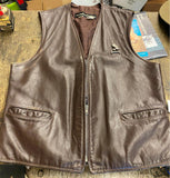 Vtg AMF Leather vest Harley OEM 1970's Knucklehead Panhead Shovelhead Clothing!