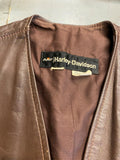 Vtg AMF Leather vest Harley OEM 1970's Knucklehead Panhead Shovelhead Clothing!